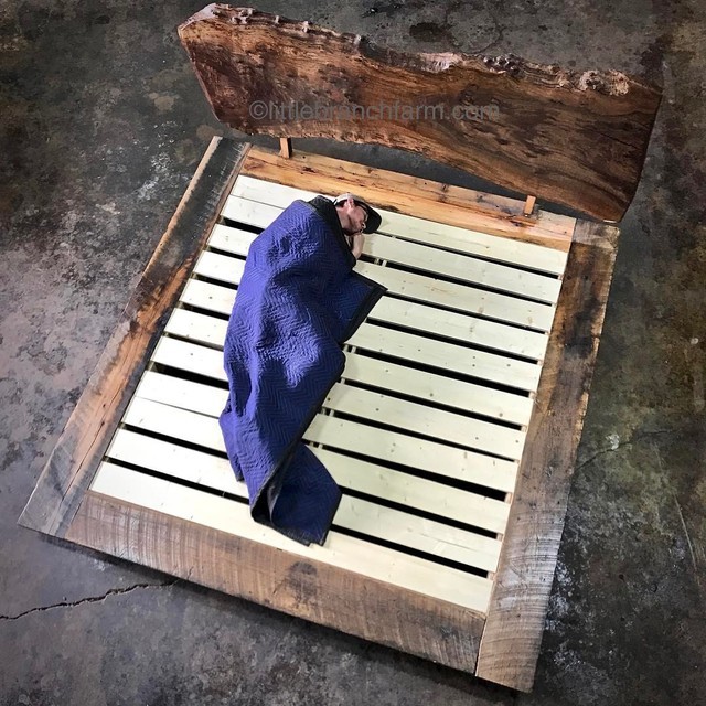 Live edge wood slab furniture by Kelly Maxwell Jeff 
