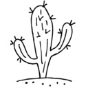 blog logo of cacti / cactuses / cactus in visual art