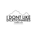 blog logo of idontlikedicktionaries