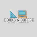 blog logo of books & coffee. 