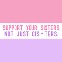 blog logo of your fave hates terfs