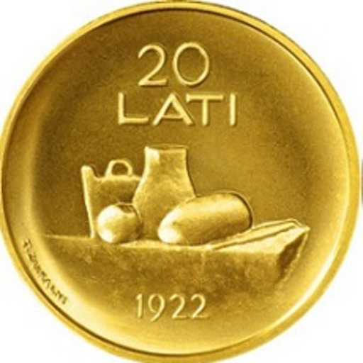 2010 Latvian 1 Lats Coin Horseshoe downwards RARE Collectable Coin Lucky Coin