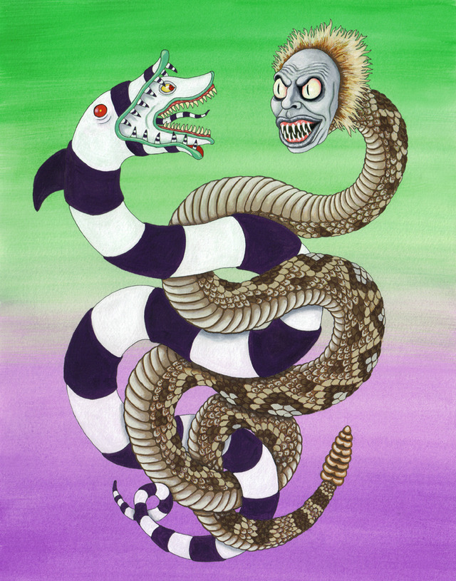 beetlejuice snake stuffed animal