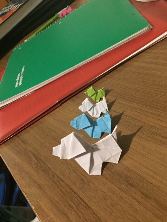 origami dog on Tumblr