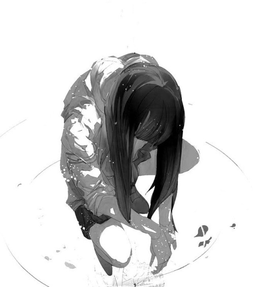 Anime girl crying tumblr