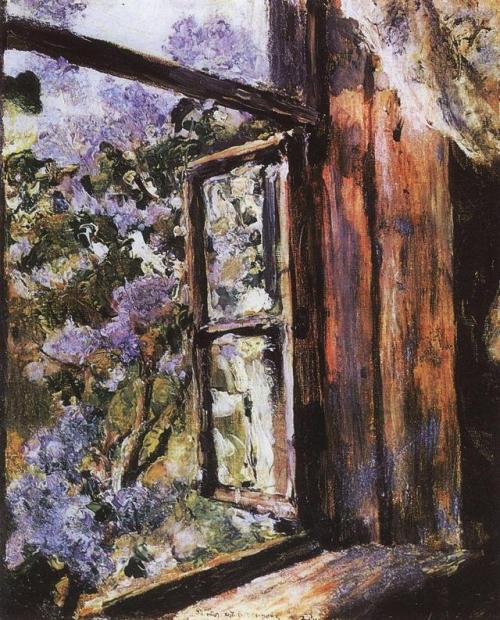 artist-serov:Open Window. Lilacs, Valentin SerovMedium:...