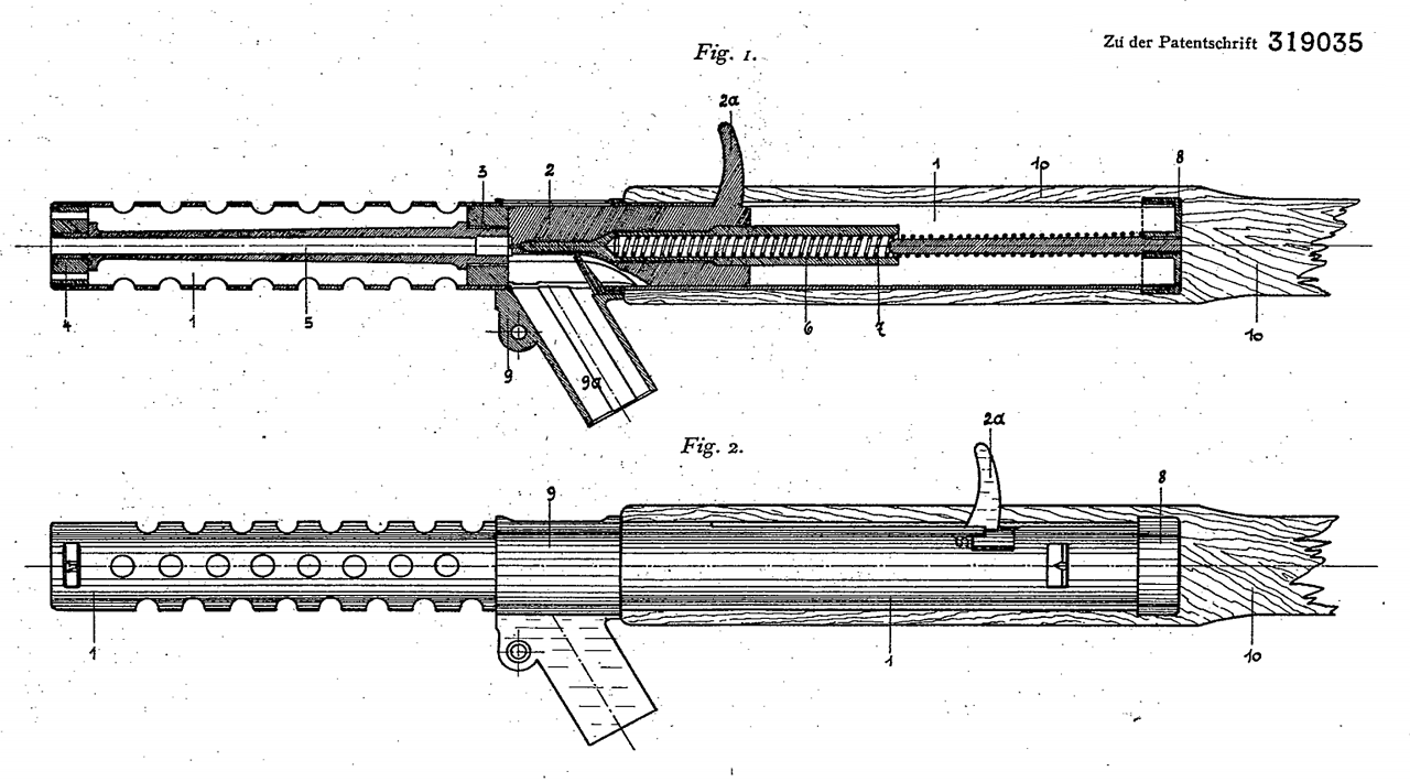 Устройство 18. Пистолет-пулемет mp18 чертеж. МП 18 пистолет-пулемет чертежи. MP 18 чертеж. Затвор МП 18.