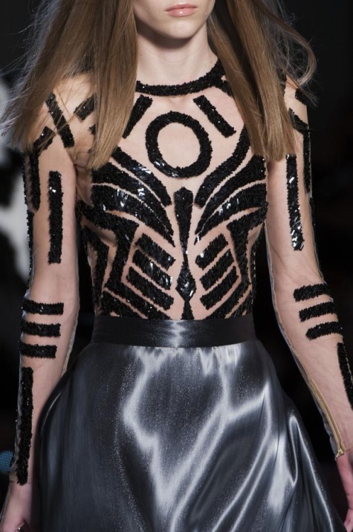 atelier versace runway model fashion haute couture details high fashion
