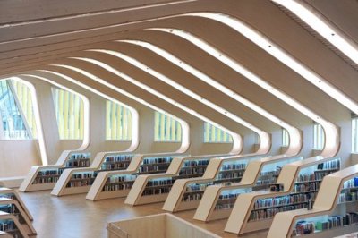 travelingcolors:<br /><br />Vennesla Library and Culture House | Norway (by Helen  Hard)<br />