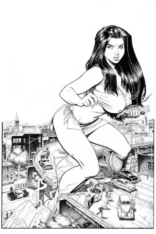 comicblah:Attack of the 50 Foot Woman by Art Adams