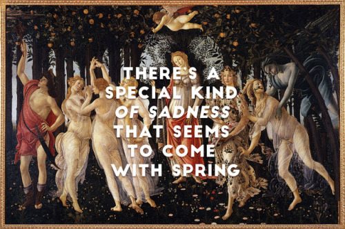 phoboslunas:Sandro Botticelli - La Primavera // South London...