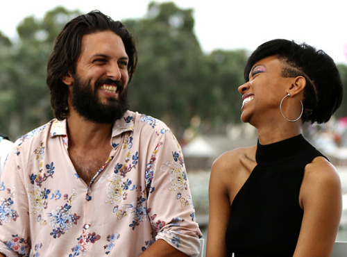 burnhamandtilly:Actors Shazad Latif and Sonequa Martin-Green...