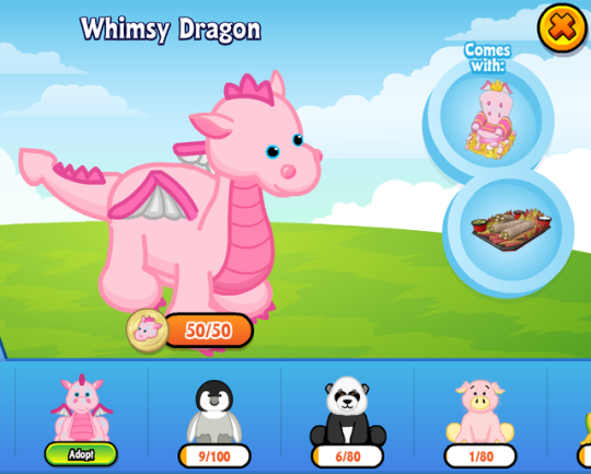 webkinz whimsy dragon