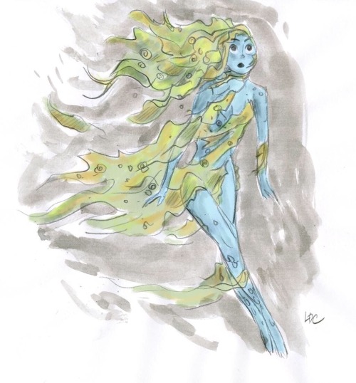 louiedelcarmen:Pencil sketch. Scanned and colored in...