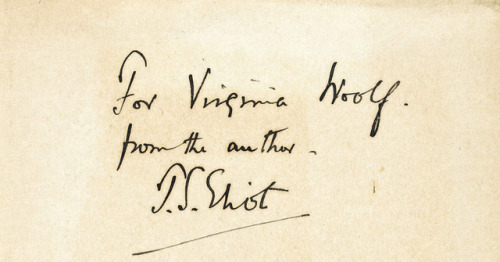 barcarole:Autograph from the first edition of Poems (1920)...