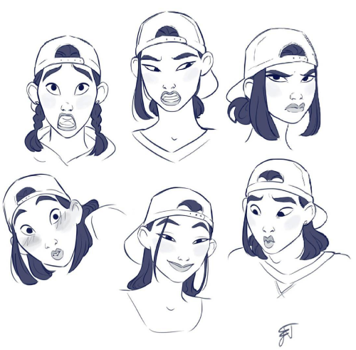 mulanxiaojie:Modern Mulan sketches by Elena