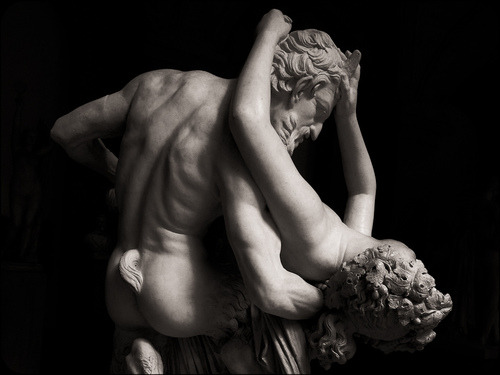 statuemania-blog:Satyre et Bacchante by James Pradier,...