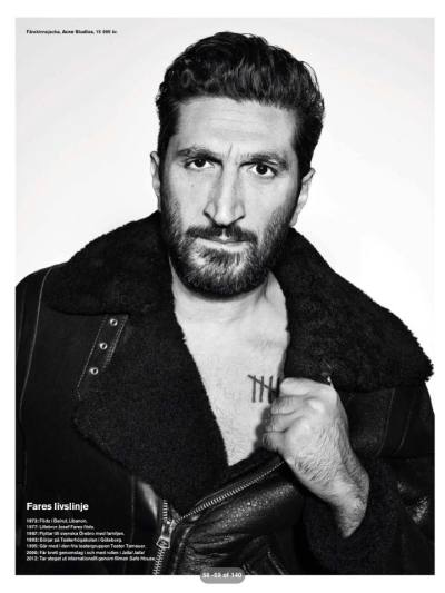 fares fares is on the cover and in a full article in the february 26 2015 issue of king magazine sweden photographs are by fredrik etoall - 15 hot single male stars you should follow on in!   stagram asap photos