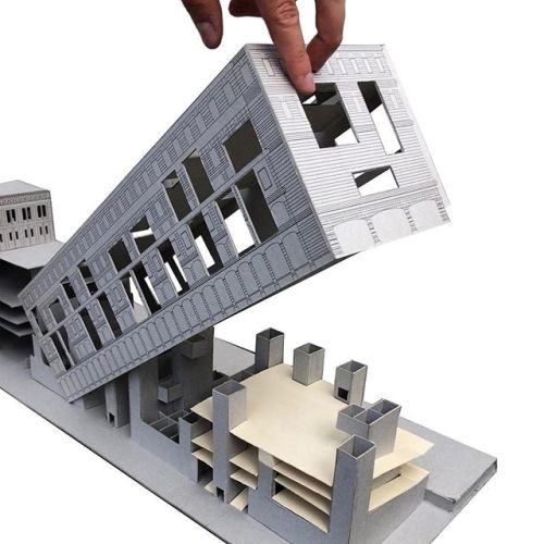 Cardboard Model_proposal for an industrial building reuse_jun2014