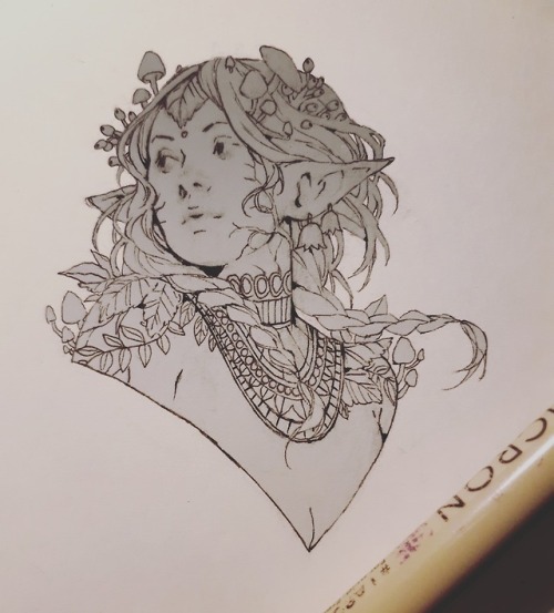 littlespaceofficer:A lady with poisonous plants c:.