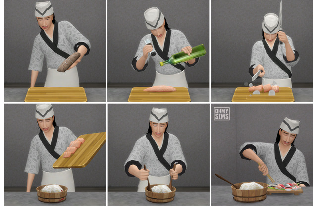 Oh My Sims 4 ? Sushi Set This is custom food that sims can...