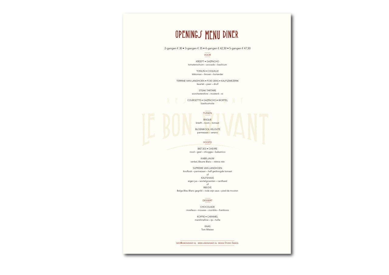 Wonderlijk Le Bon Vivant is a French restaurant located in... IP-65