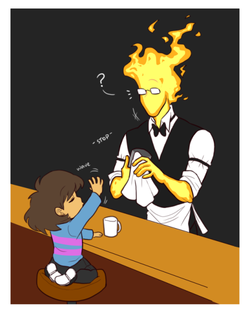 thebunnyartist:I like the idea of Grillby’s tears being...