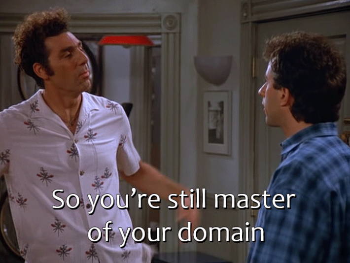 jerry seinfeld master of my domain quote
