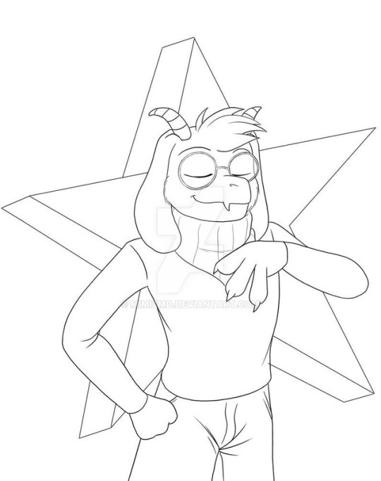 Inktober (Undertale) Day 17 - Asriel Deltarune ralsei (whom I believe is Asriel in Kris’s imaginary form) and Storyshift Asriel...