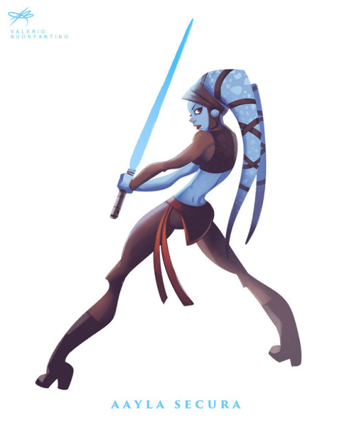 artmaniacsblog:Star Wars Girls byValerio “Dreelrayk”...