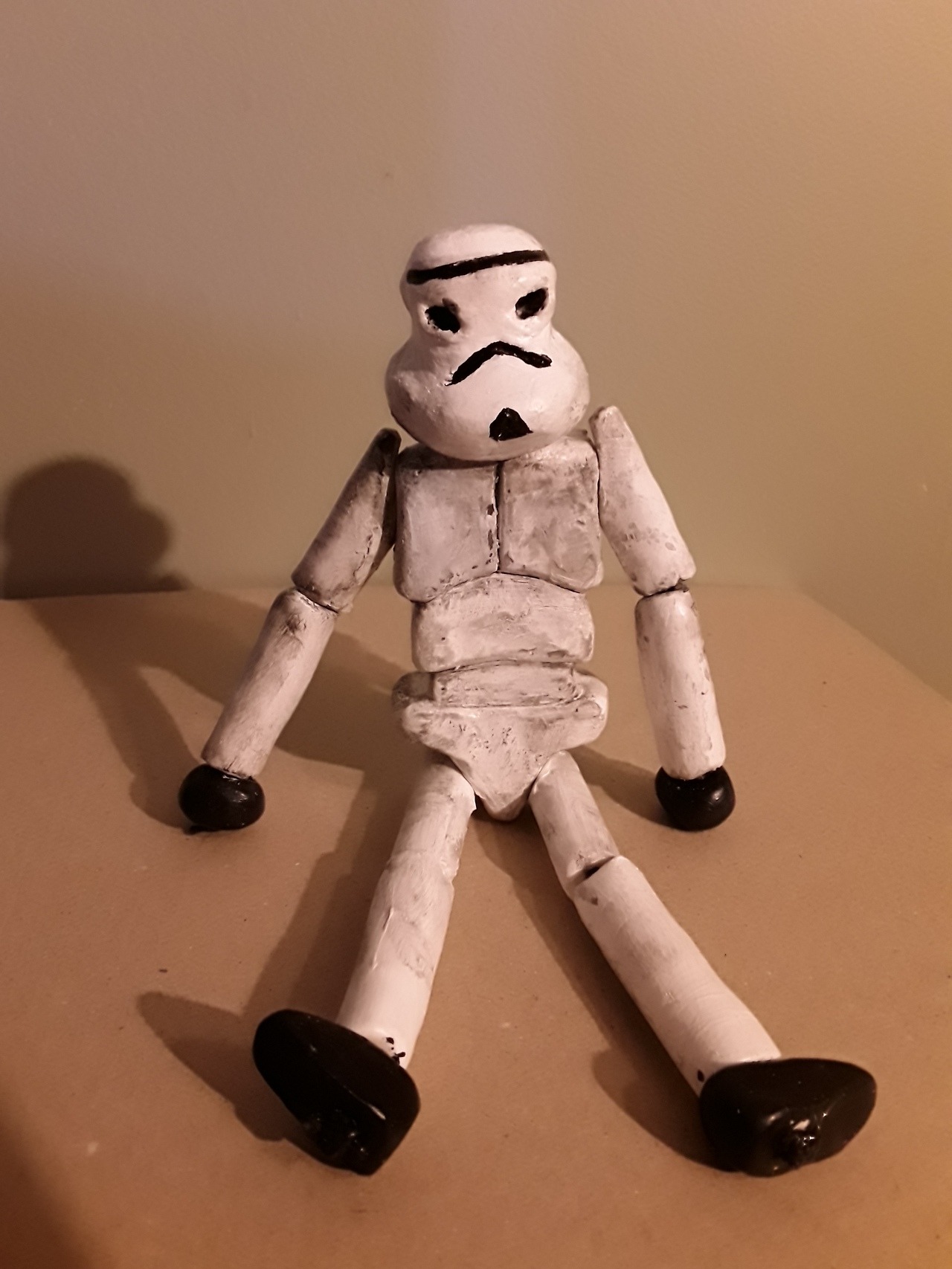 stormtrooper wooden doll