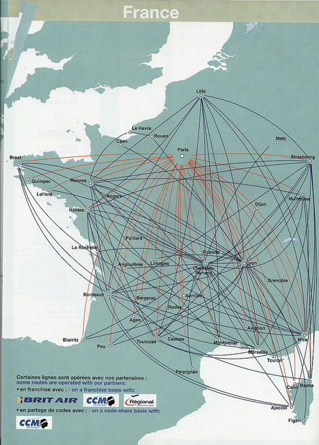 air france travel routes