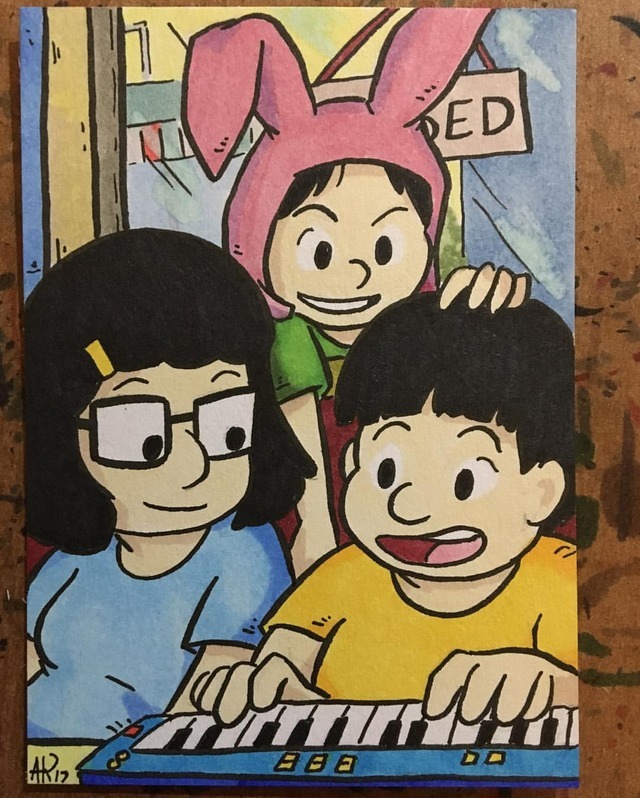 Pizza King, Tina, Gene, and Louise Belcher from Bob’s Burgers&hellip;