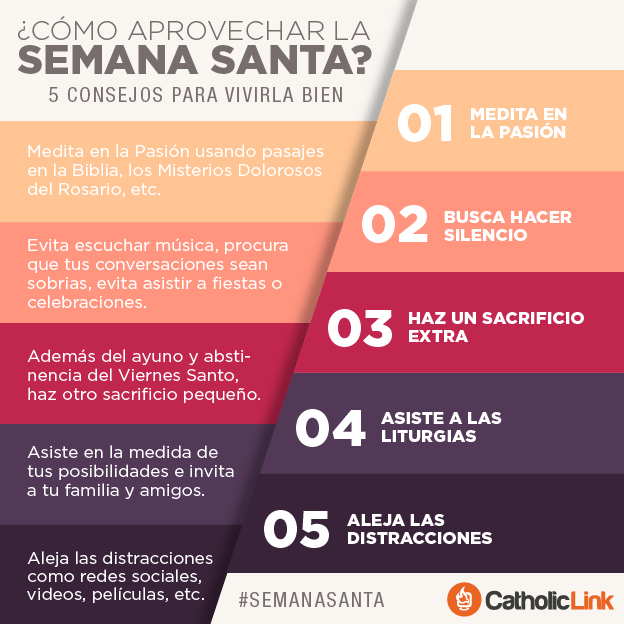 Biblioteca De Catholic Link Infografía ¿cómo Aprovechar La Semana Santa 4401