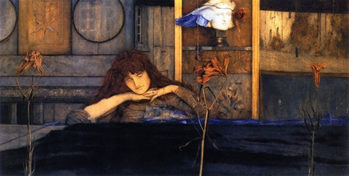 gaglioffo:Fernand Khnopff, I Lock My Door upon Myself, 1891