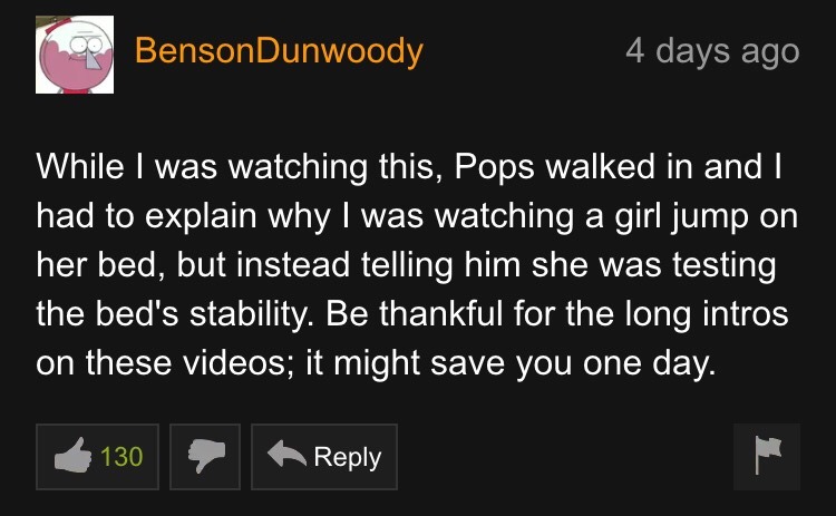 Random Pornhub Comments Benson Is Saved By The Intro