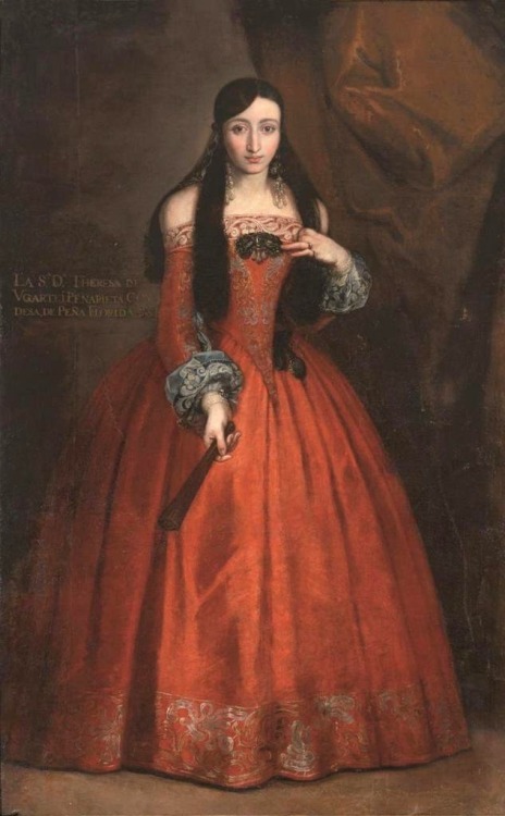 jeannepompadour:
â€œLa SeÃ±ora DoÃ±a Teresa de Ugarte y Penarrieta, Condesa de PeÃ±aflorida. Claudio Coello, late 17th century
â€