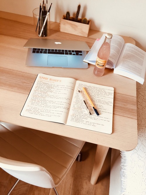 procrastinationlikeapro:27.08.2018 pink setup for a sweet study...