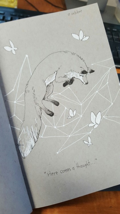 deanasana:Inktober #16 A jumping fox