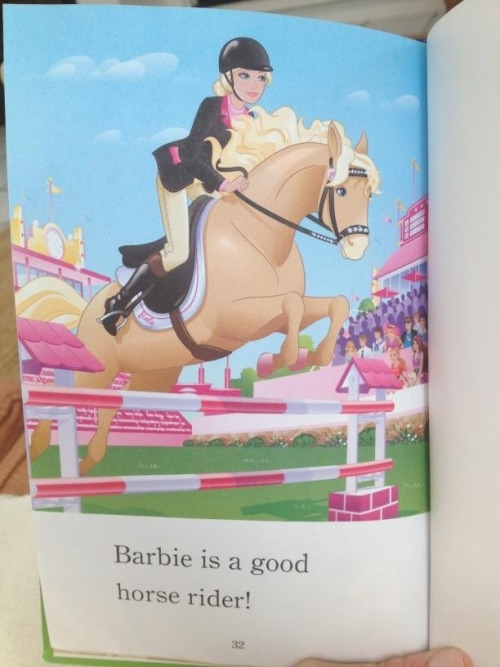 barbie jumping horse