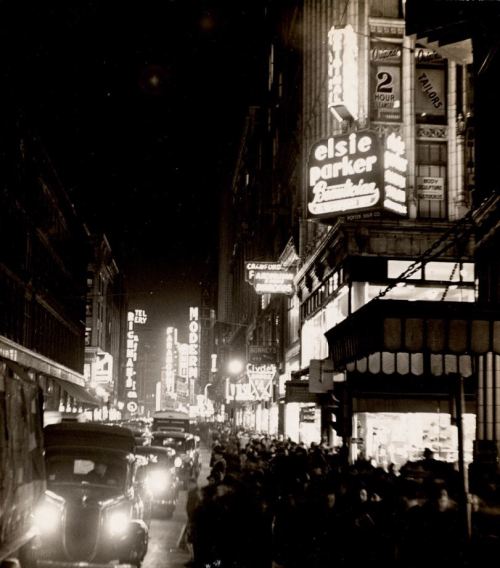 Boston theatre district, 1941 | Yesterday's Print