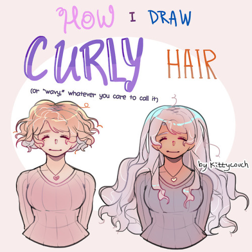 How To Draw Curly Hair Tumblr
