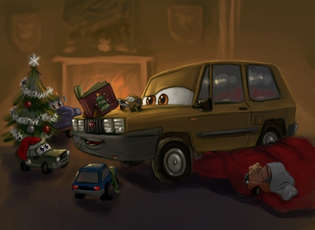 Ferocious Toaster Illustration A Christmas Y Hugo Cars 2