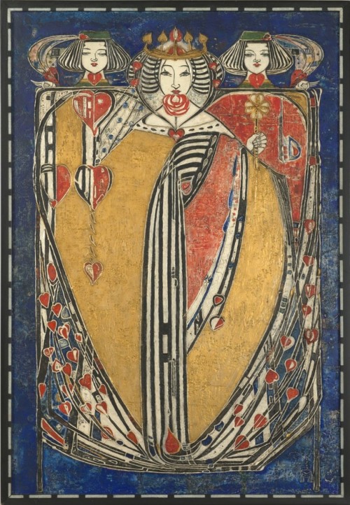 ec-phrasis:Margaret MacDonald Mackintosh, Queen of Hearts (One...