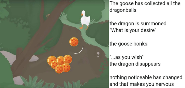 untitled goose game meme