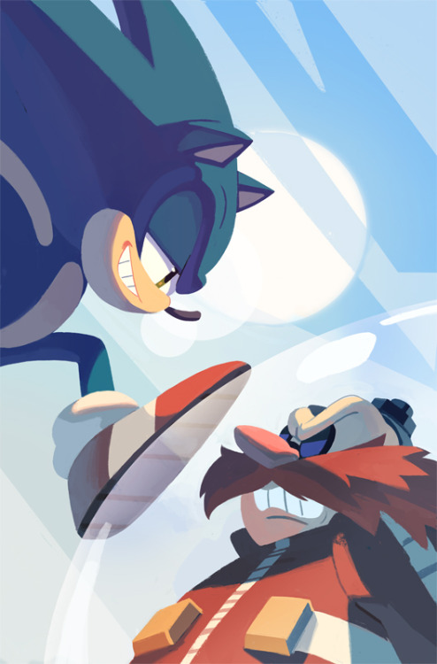 loopy-lupe:Covers #5-8 for the sonic the hedgehog comic!