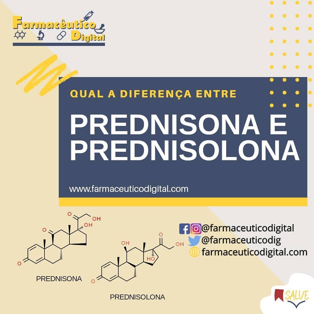 Prednisolona e prednisona e a mesma coisa