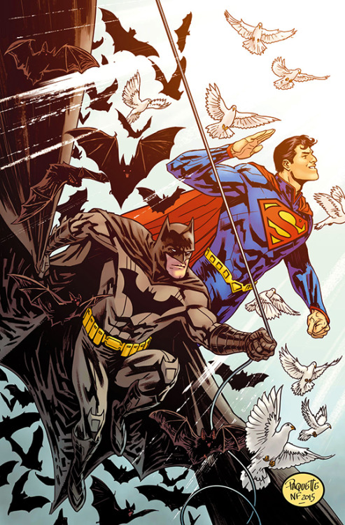 karenstarr:Batman/Superman #28 Cover by Yanick Paquette...