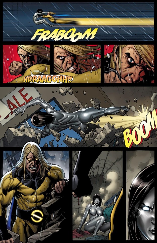 Sentry vs. Ultron. [from Mighty Avengers (2007)...