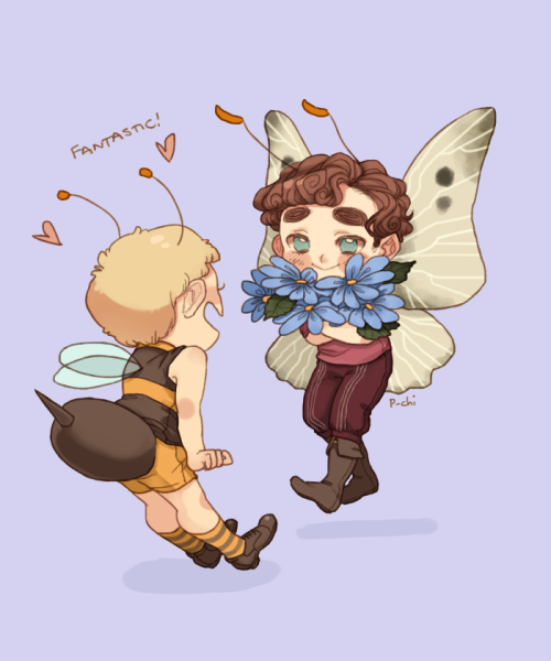 p-chi:Sequel to this! uwuSherlock bringing honey home for his...